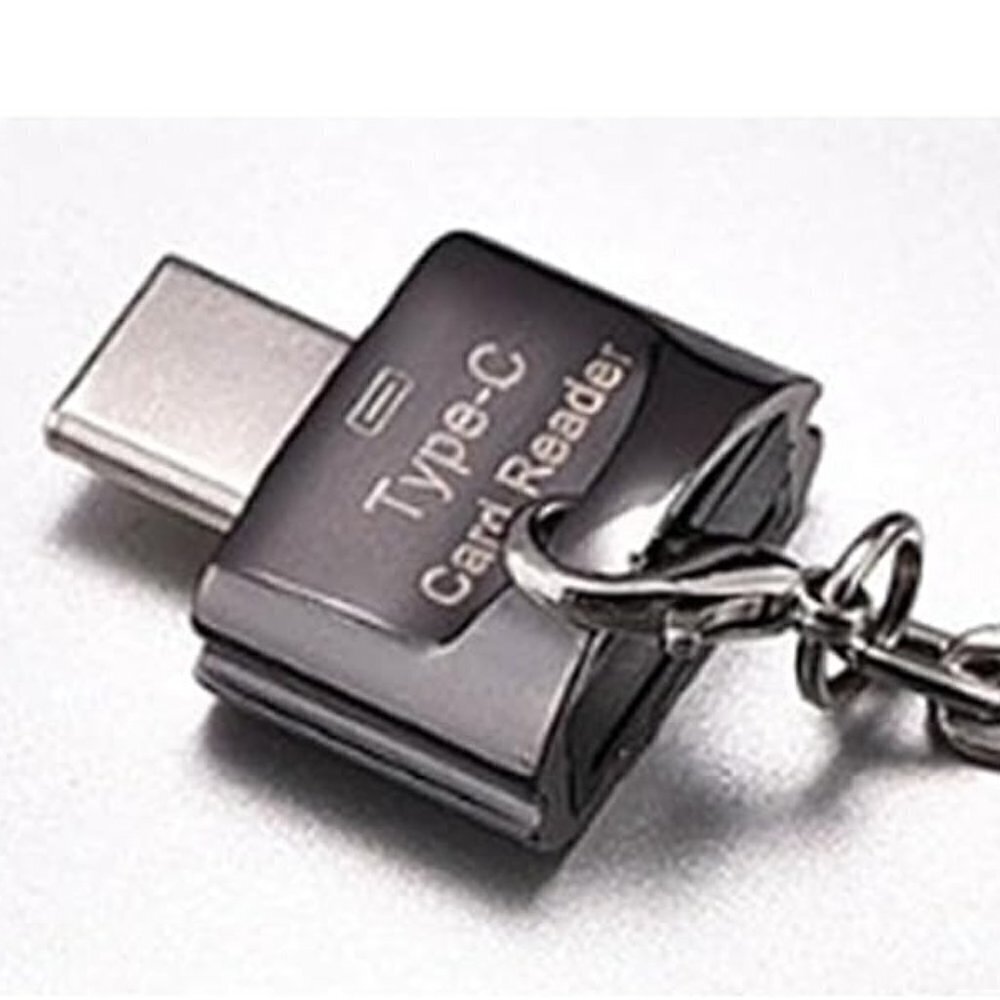 Mini USB-C SD Card Reader with Key Chain - BRAND NEW - Picture 2 of 6